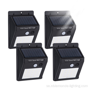 IP65 Solar PIR Motion Sensor utomhusväggljus